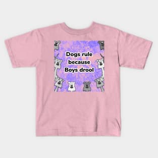 Dogs rule cute print Kids T-Shirt